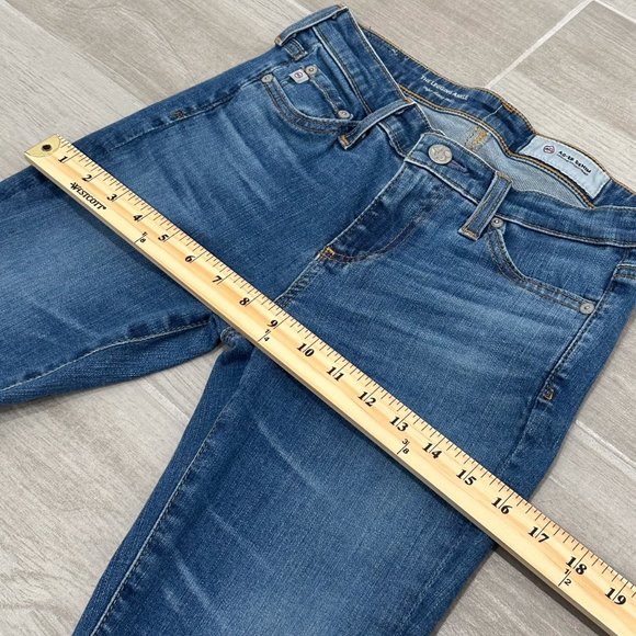 AG Adriano Goldschmied The Low-Rise Legging Ankle Super Skinny Distressed Jeans - Picture 13 of 16